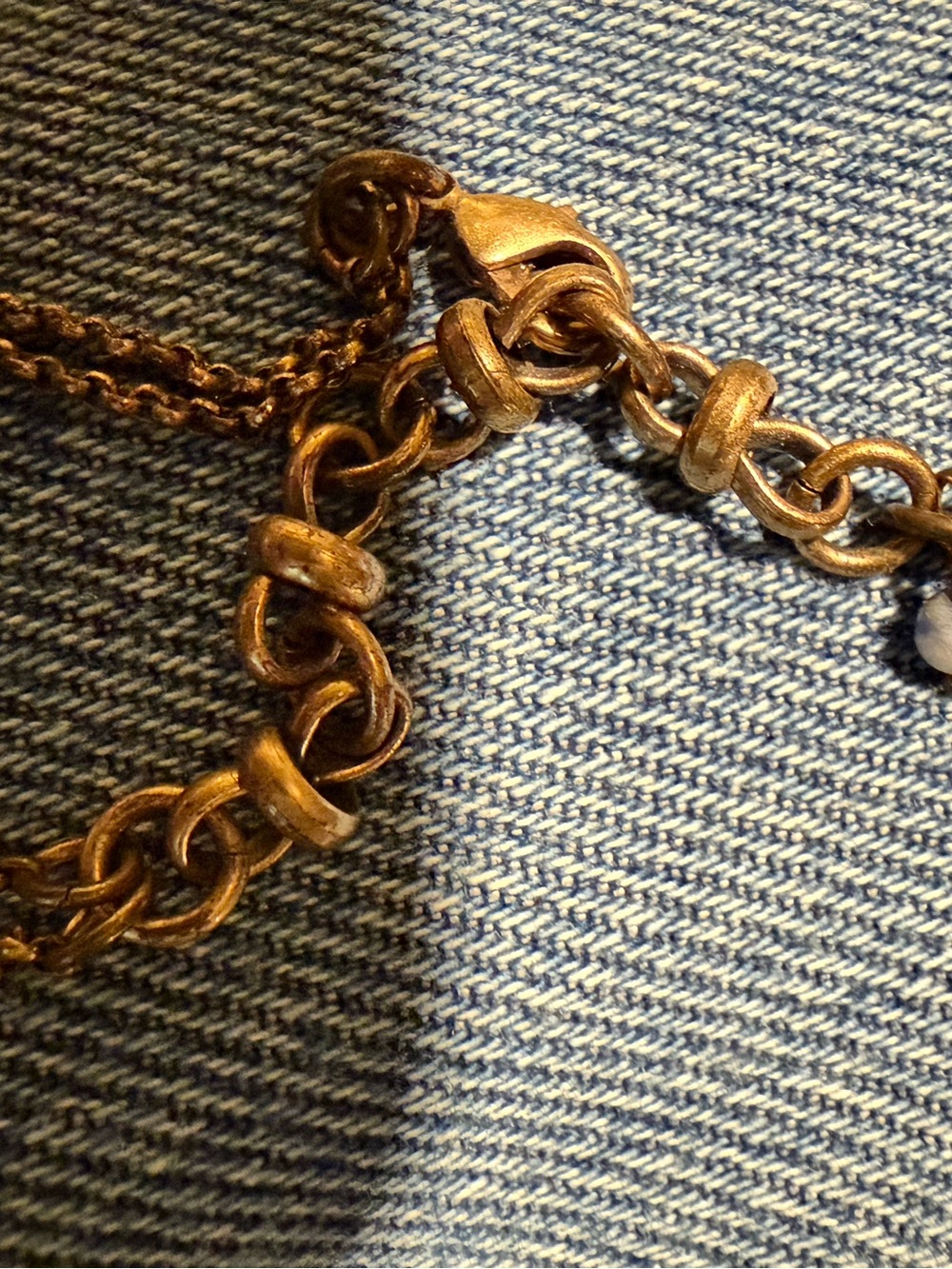 Lucky Brand Gold-Tone Crescent Moon with Star Charm Necklace - Picture 5 of 5